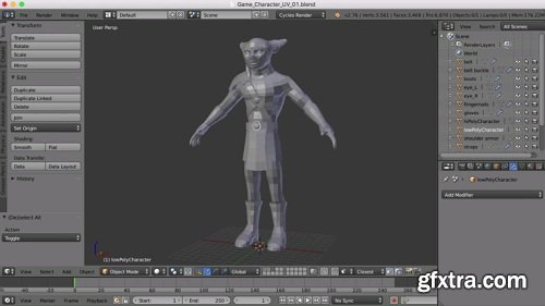 Blender 101 - Blender 321 - Character UV Mapping