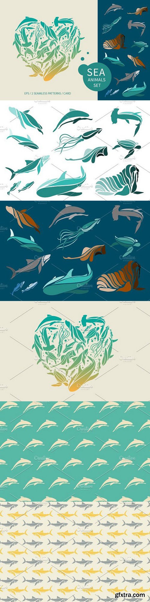 CM - Vector sea animals collection 399879