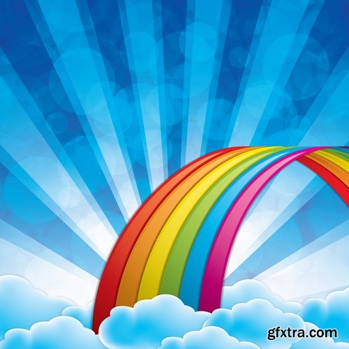 Rainbow is a natural phenomenon of a different color 25 EPS