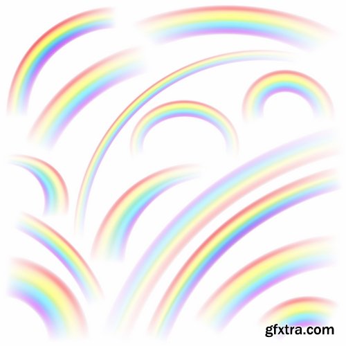 Rainbow is a natural phenomenon of a different color 25 EPS