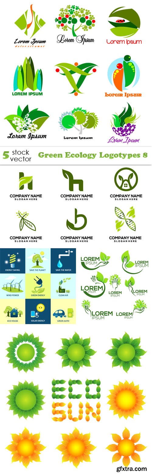 Vectors - Green Ecology Logotypes 8