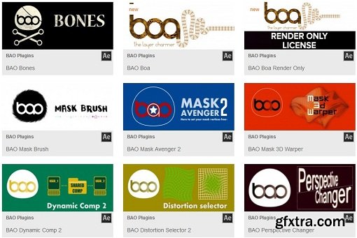 BAO Plugins Bundle (05/2017) for After Effects