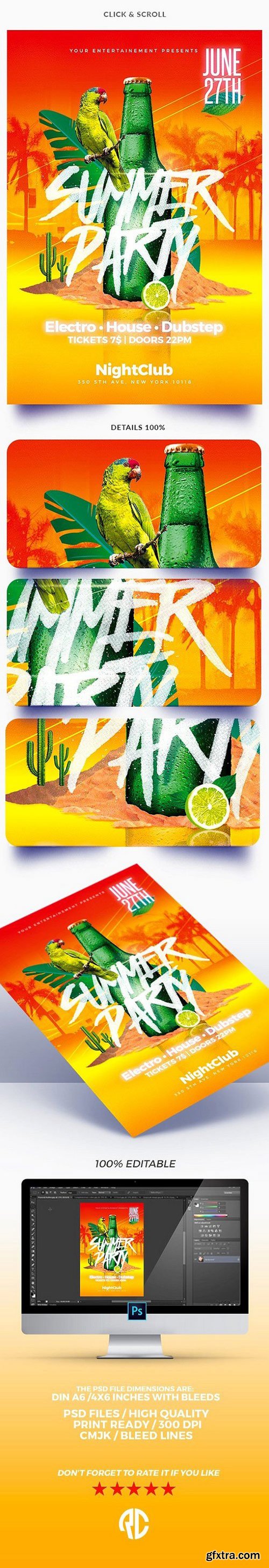 CM - Summer Party - Psd Templates 1449598