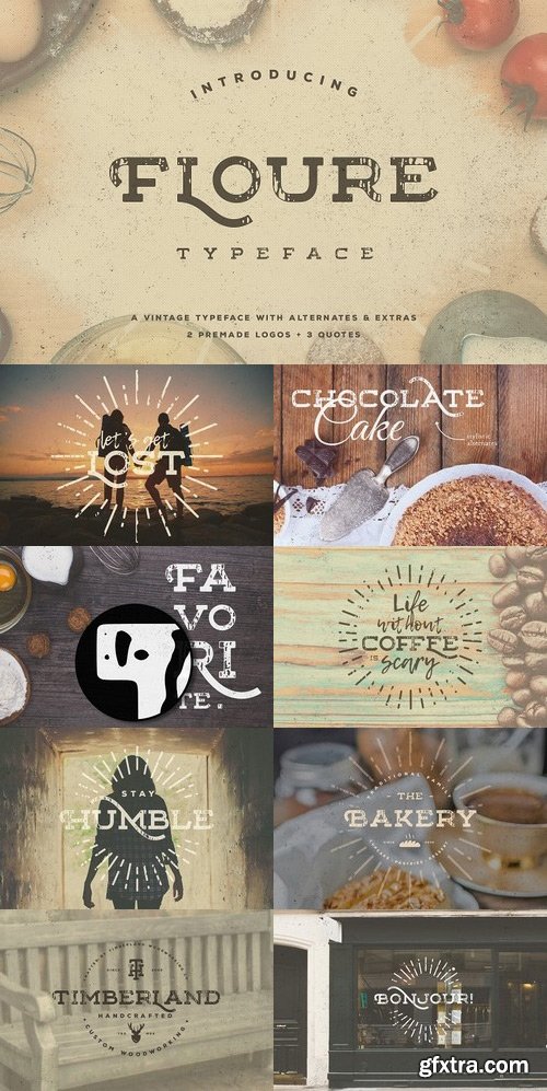 CM - Floure Typeface + Extras 1213668