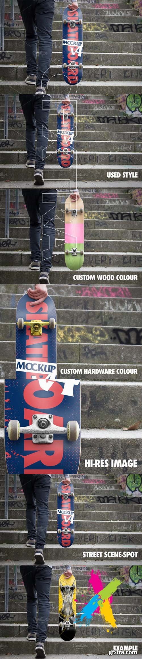 CM - Skateboard Mockup V4 - PSD 1422319