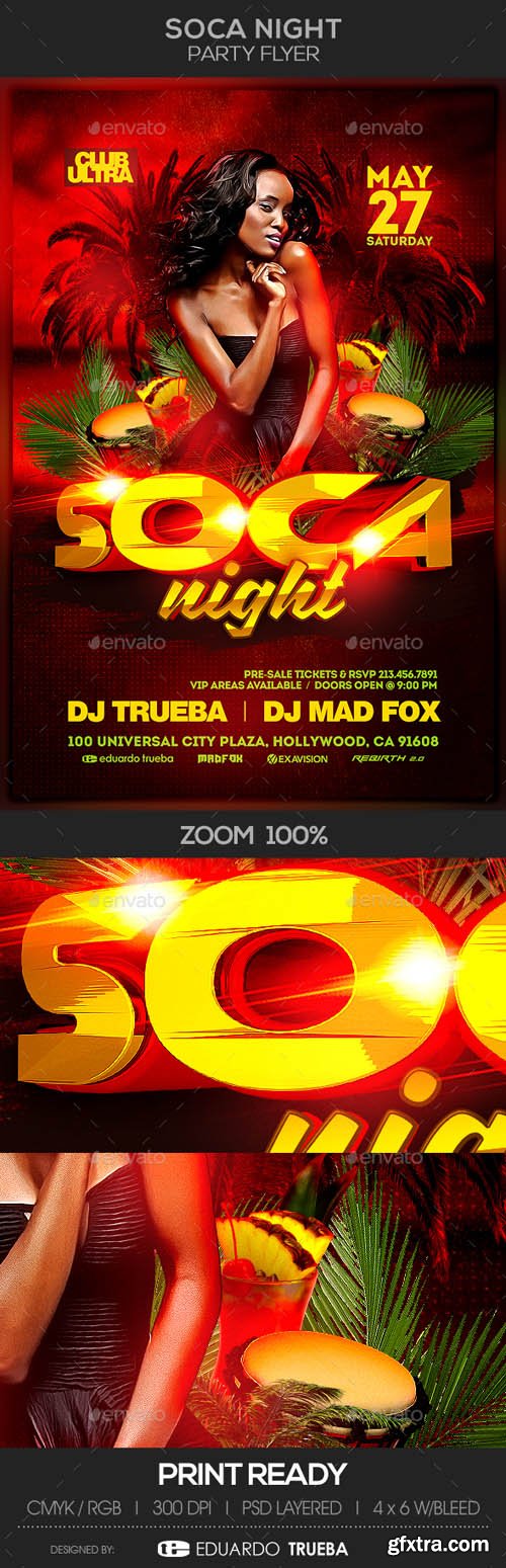 GR - Soca Night Party Flyer 19994366