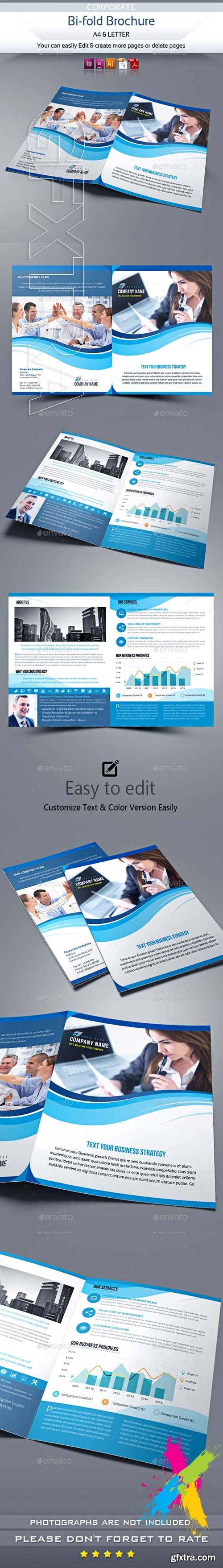 GR - Corporate Bi-Fold Brochure Template 19968572