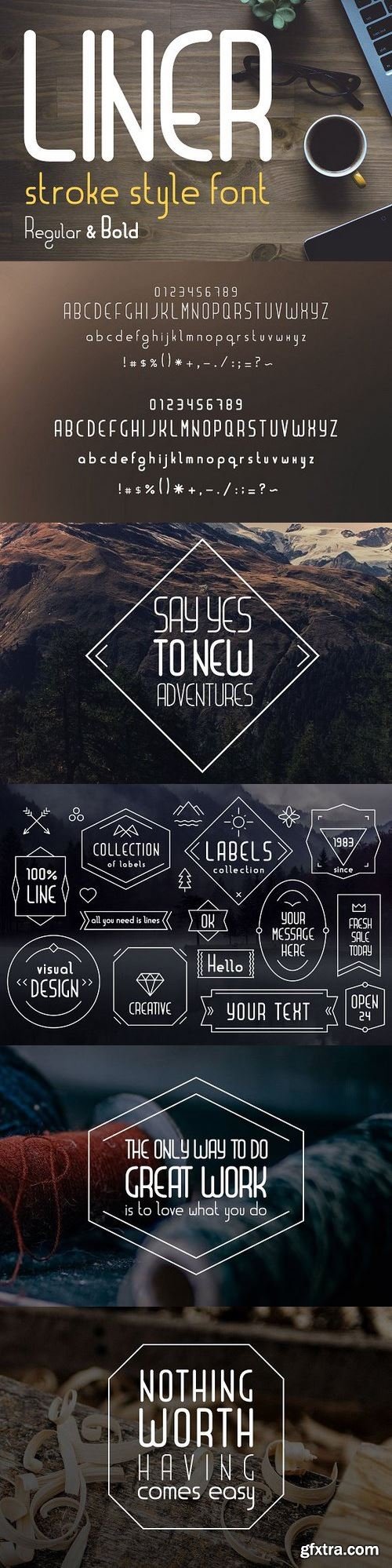 CM - Liner| font for logos with frames 1504223