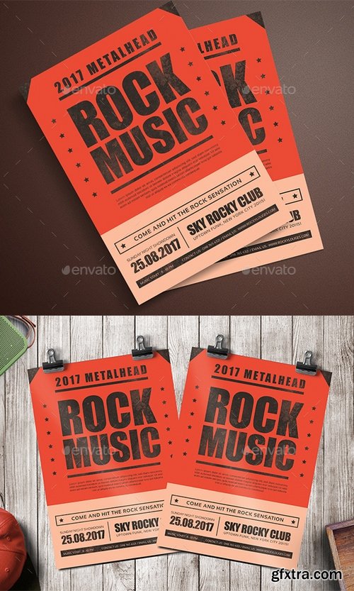 Graphicriver - Rock Music Flyer 20003819