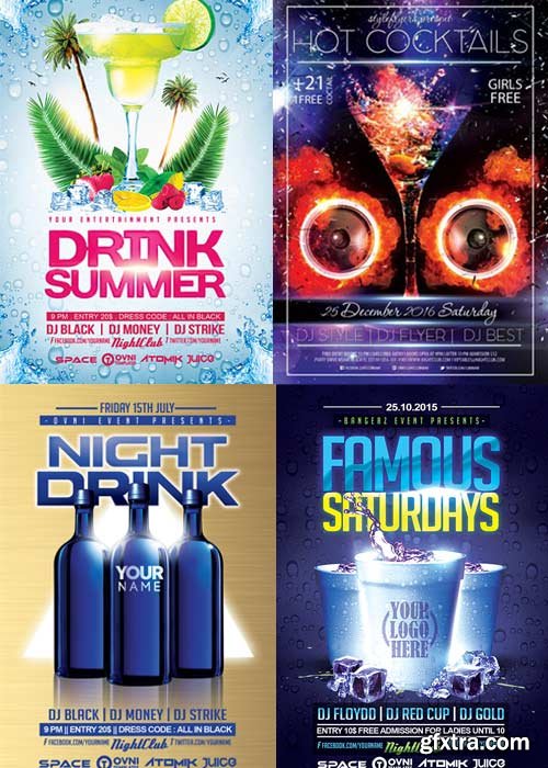 DRINKS 4in1 V1 Flyer Template