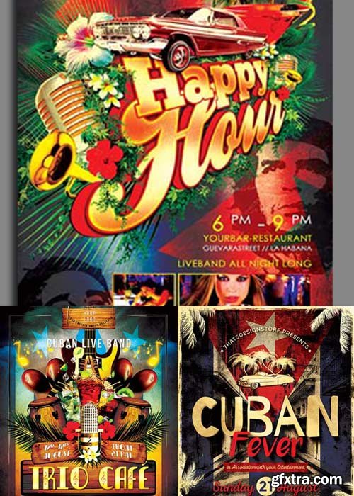 Cuban 3in1 V1 Flyer Template