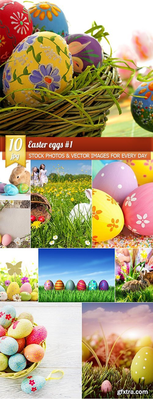 Easter eggs 1, 10 x UHQ JPEG