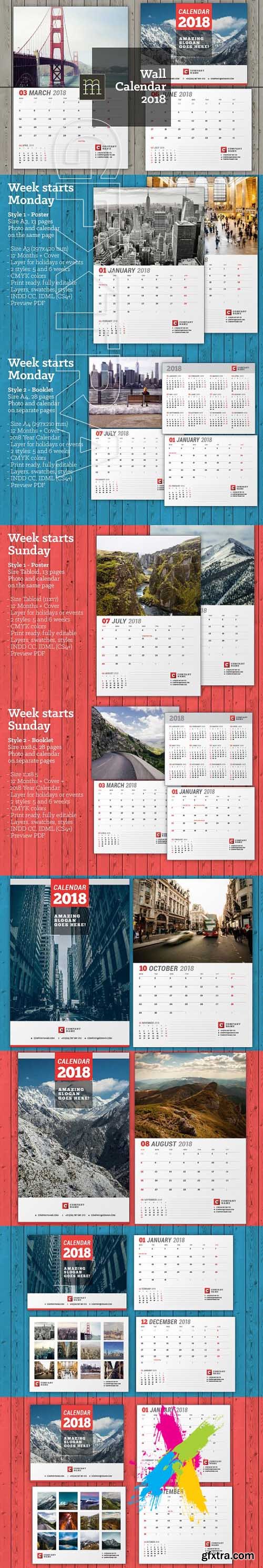 CM - Wall Calendar 2018 (WC26) 1514831