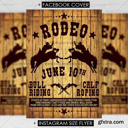 Rodeo - Premium A5 Flyer Template