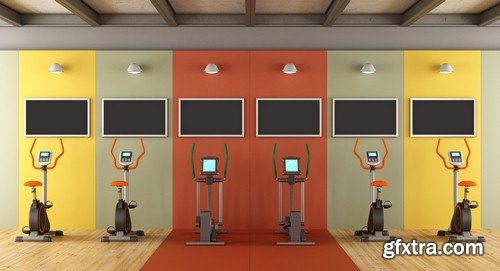 Gym interior - 6 UHQ JPEG
