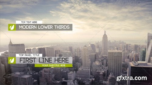 Videohive Modern And Clean Lower Thirds 8419460