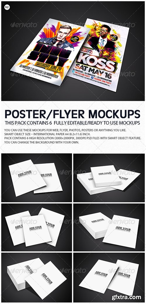 Graphicriver Flyer Poster Mockups V2 5732382