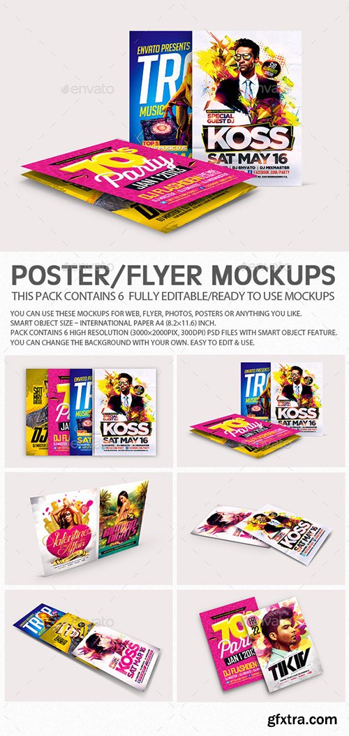 Graphicriver Flyer Poster Mockups V4 8892465