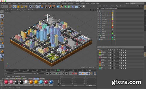 Low Poly Megapolis City Pack 3D Models