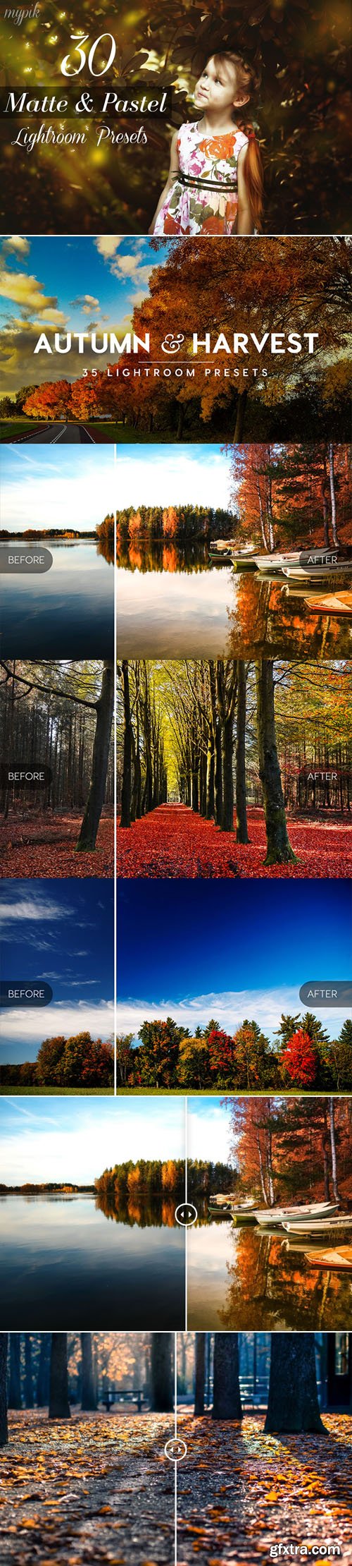 70 Matte, Pastel, Autumn and Harvest Lightroom Presets