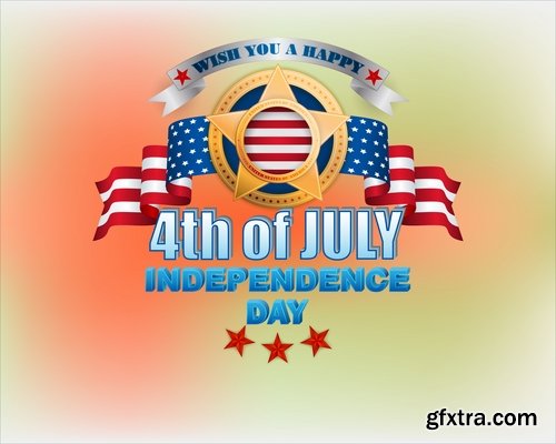 Independence Day different country flyer banner postcard cover 25 EPS