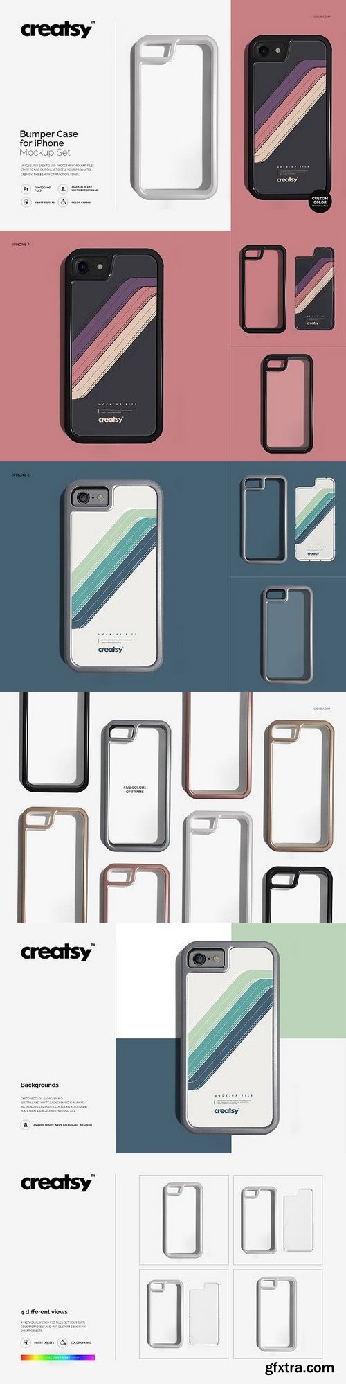 CM - Bumper Case for iPhone Mockup Set 1264469