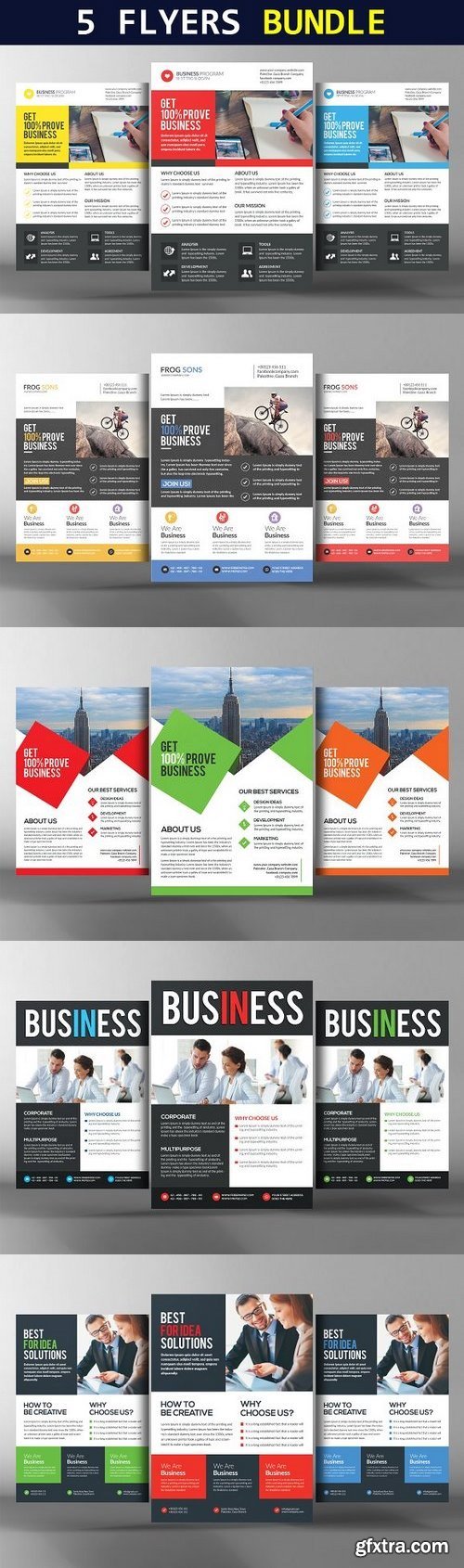 CM - 5 Business Conference Flyers Bundle 1264167