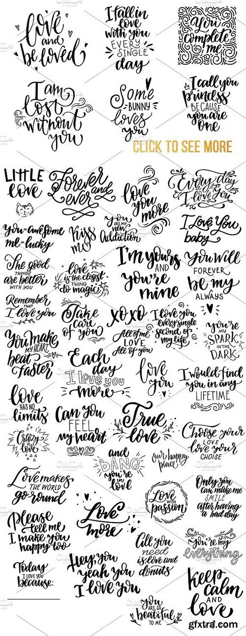 CM - Giant lettering bundle about love ? 1262391