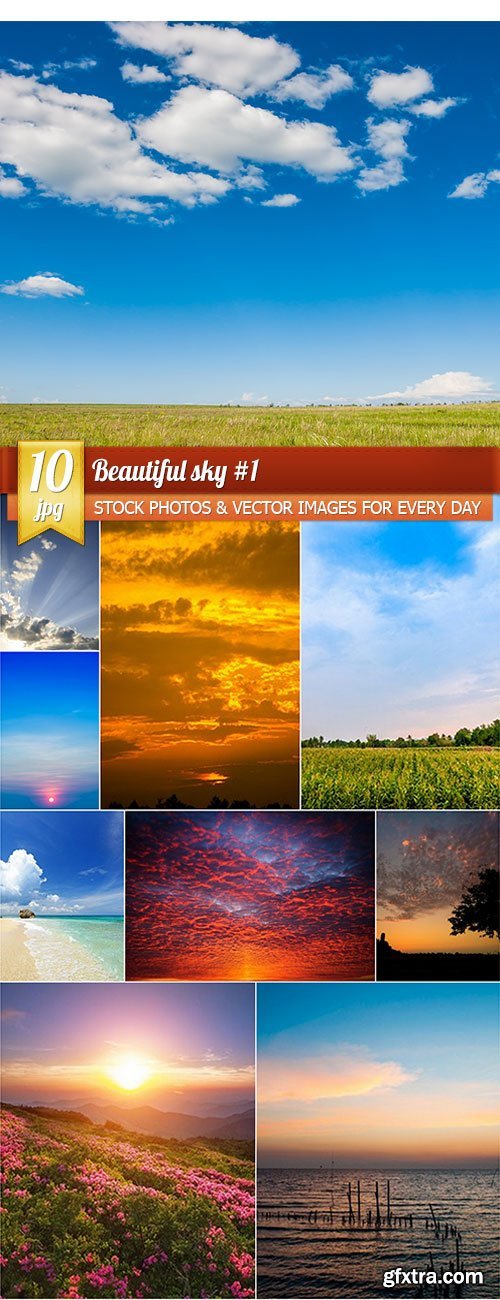 Beautiful sky 1, 10 x UHQ JPEG