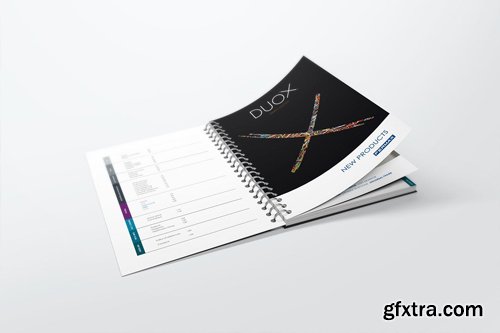 Spiral Bound Book / Catalogue Mockups 2