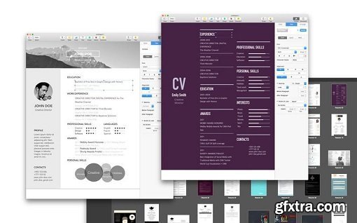 Resume Templates for Pages 2016 v2.0 (Mac OS X)