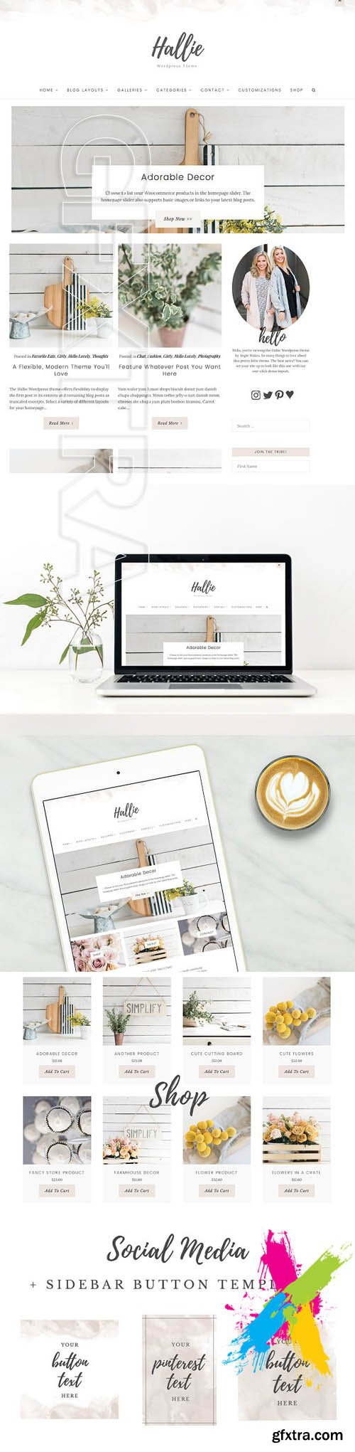 CM - The Hallie Feminine Wordpress Theme 1477623