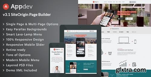 ThemeForest - Appdev v3.6 - Mobile App Showcase WordPress Theme - 5307269