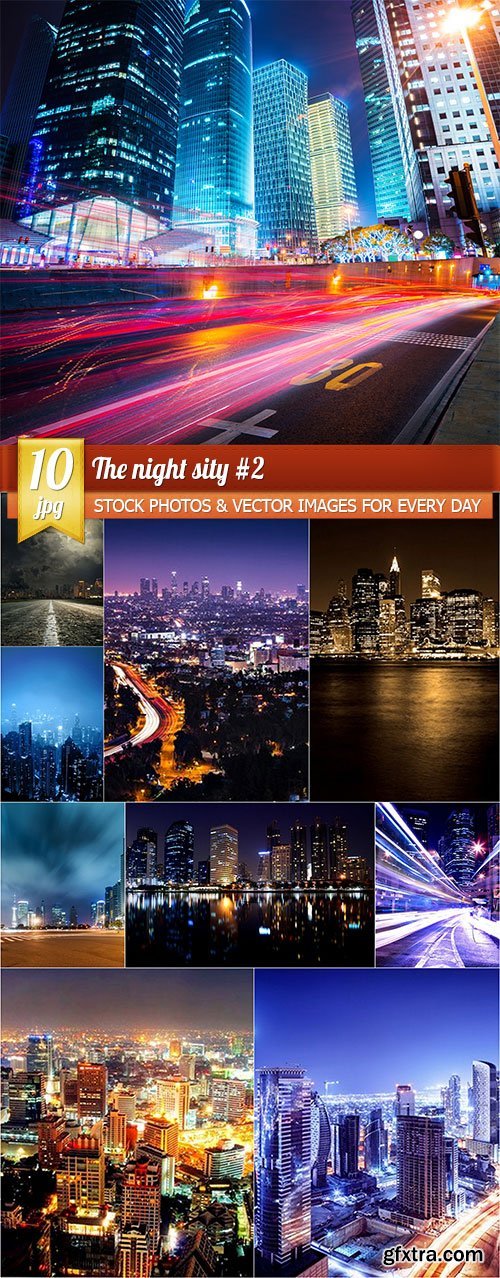 The night sity 2, 10 x UHQ JPEG