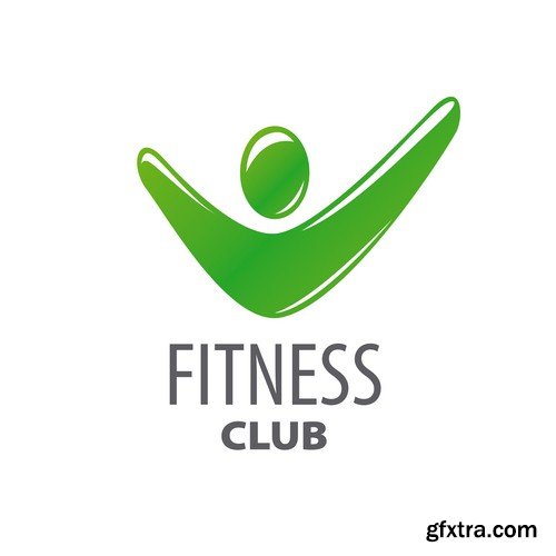 Fitness club logo 3 - 6 EPS