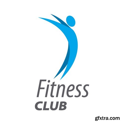 Fitness club logo 3 - 6 EPS