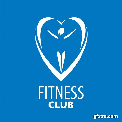 Fitness club logo 3 - 6 EPS