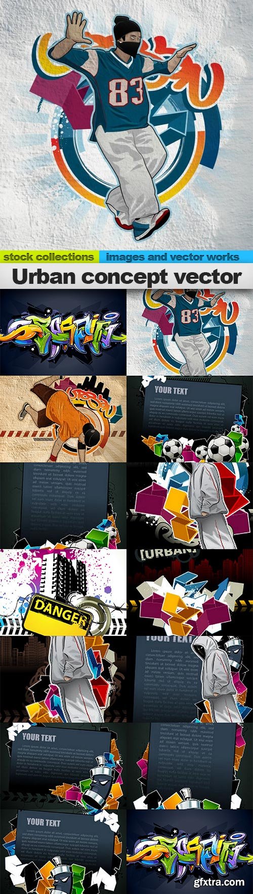 Urban concept vector,  16 x EPS