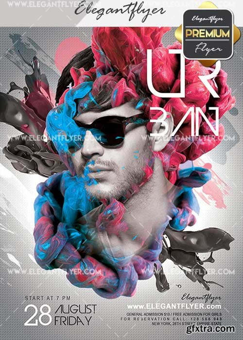 Urban Party V24 Flyer PSD Template + Facebook Cover