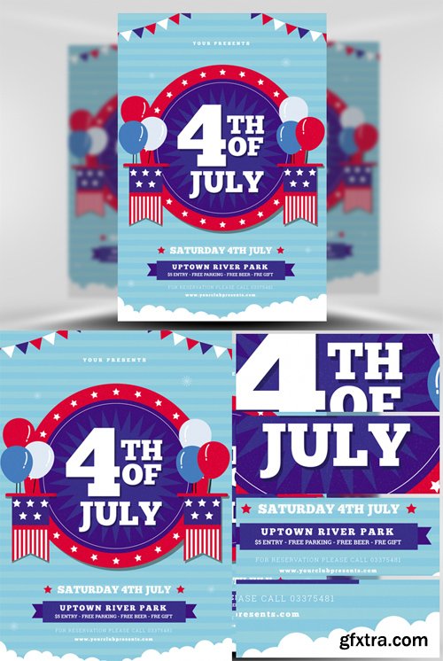 4TH of July Flyer Template