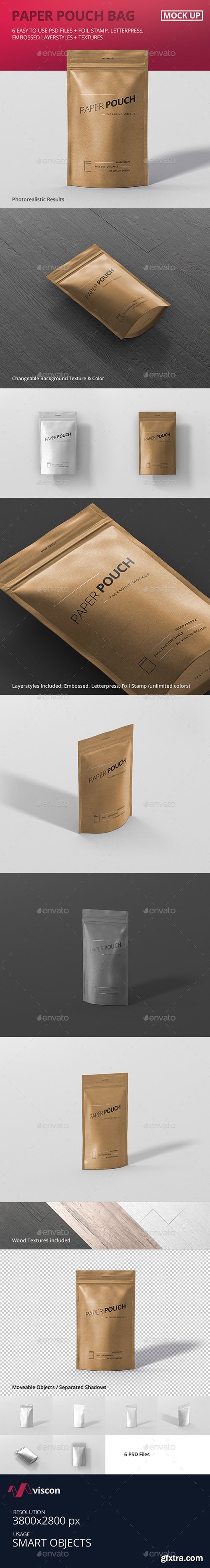 Graphicriver Paper Pouch Bag Mockup 19384276