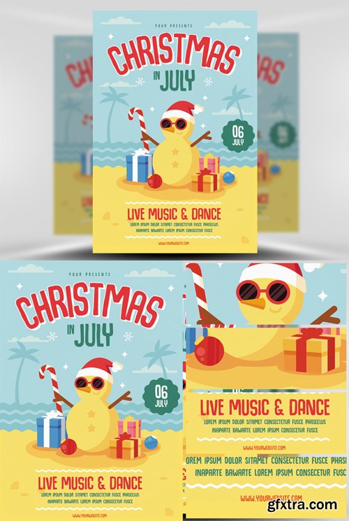 Christmas in July Flyer Template