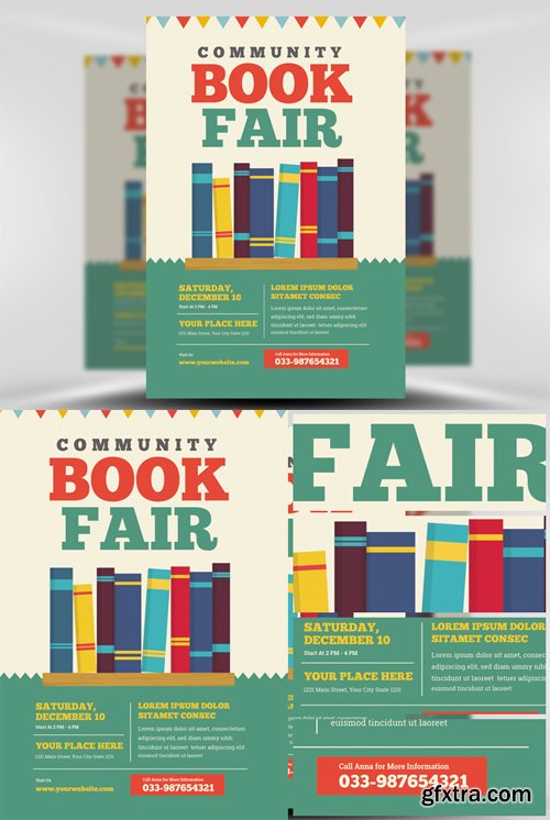 Community Book Fair Flyer Template