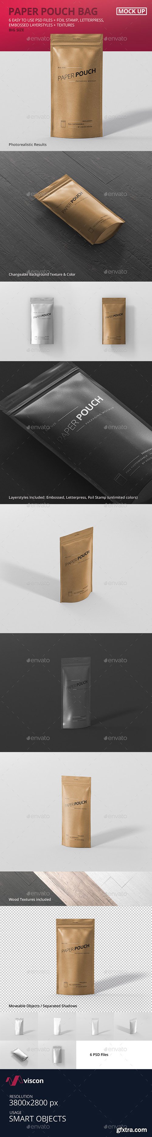 Graphicriver Paper Pouch Bag Mockup Big Size 19396048