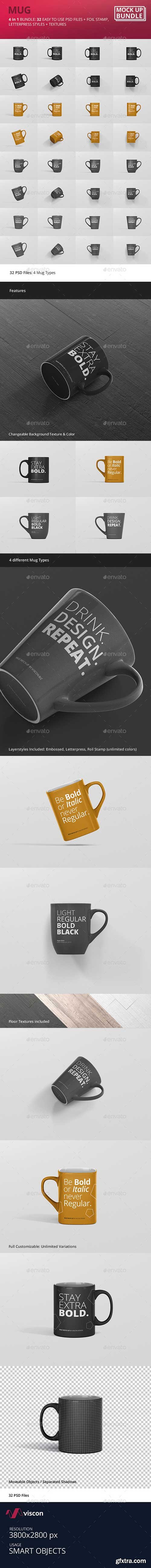 Graphicriver - Mug Mockup Bundle 19449892