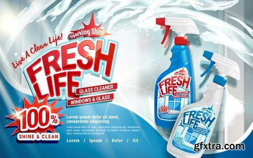 Detergent for advertising - 6 EPS