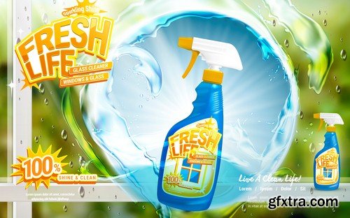 Detergent for advertising - 6 EPS