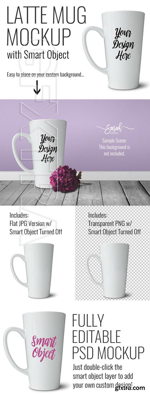 CM - Latte Mug Mockup 1514902