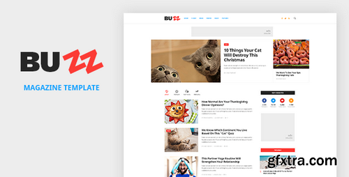 ThemeForest - BUZZ - News, Magazine, Viral & Buzz PSD Template 19616987