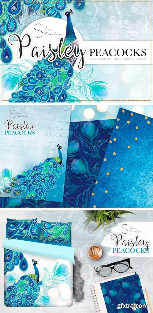 CM 1459352 - Paisley Peacocks Pack